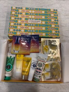 L'OCCITANE Yellow, Teal & Pink